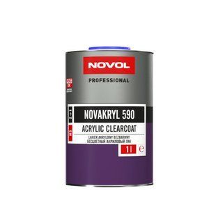 Лак акриловий прозорий NOVOL NOVAKRYL 590, 38091+ затверджувач H 5120, 35631 1,0 л + 0,5 л КА052586 фото